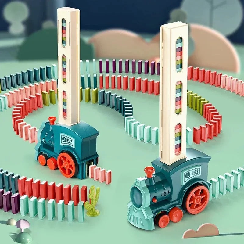 Domino Train – Creative Learning Toy for Kids to Build Focus, Logic & Coordination