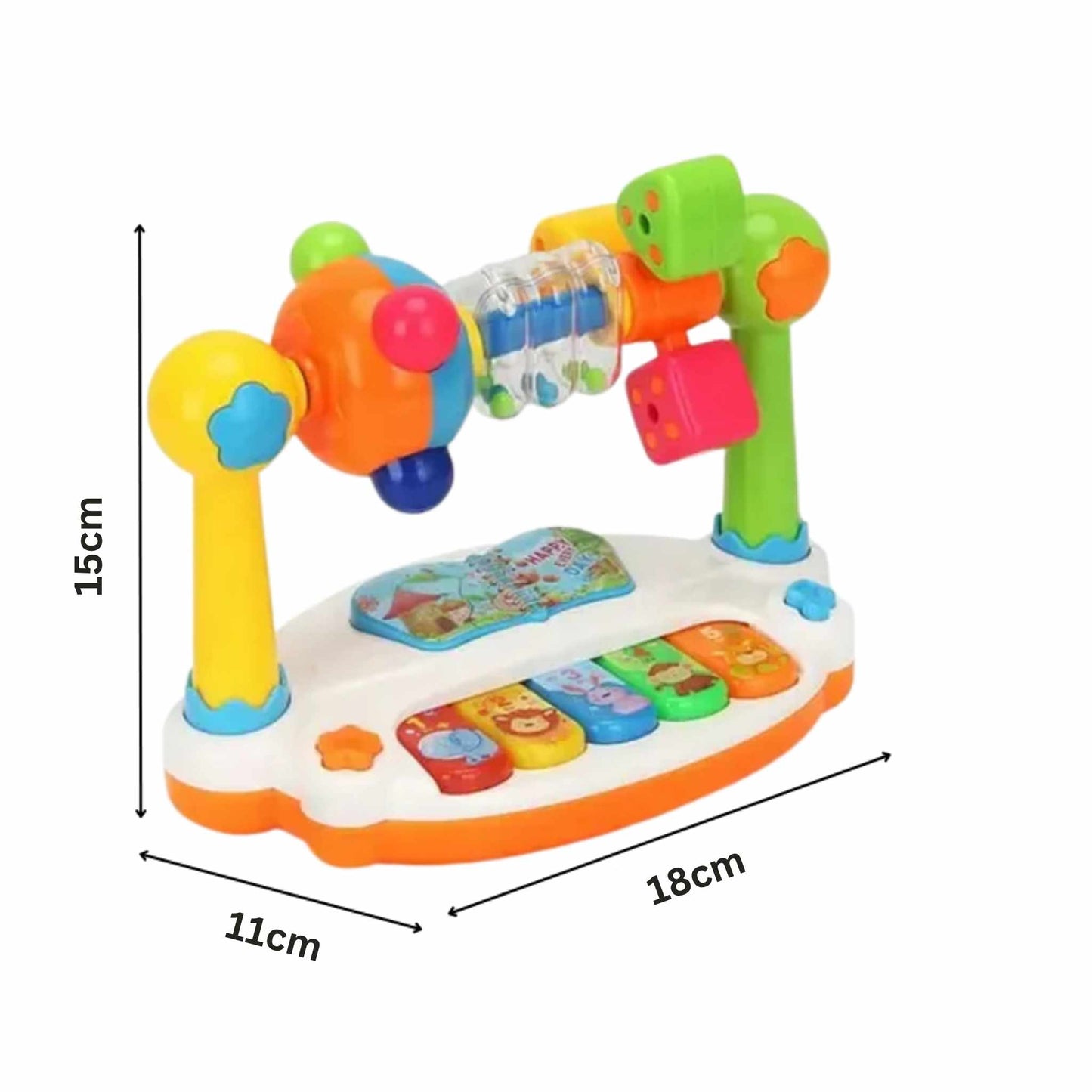 4-in-1 Musical Toy – Light-Up Learning Piano with Sound, Lights & Movement