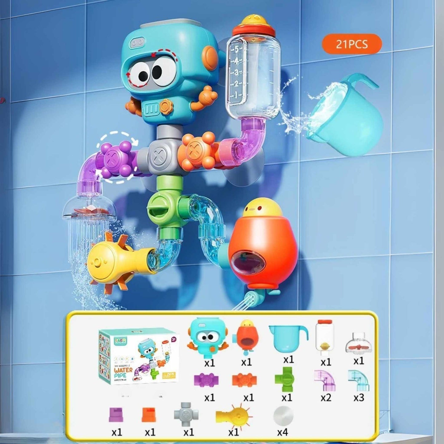 DIY Octopus Water Pipe Building Set