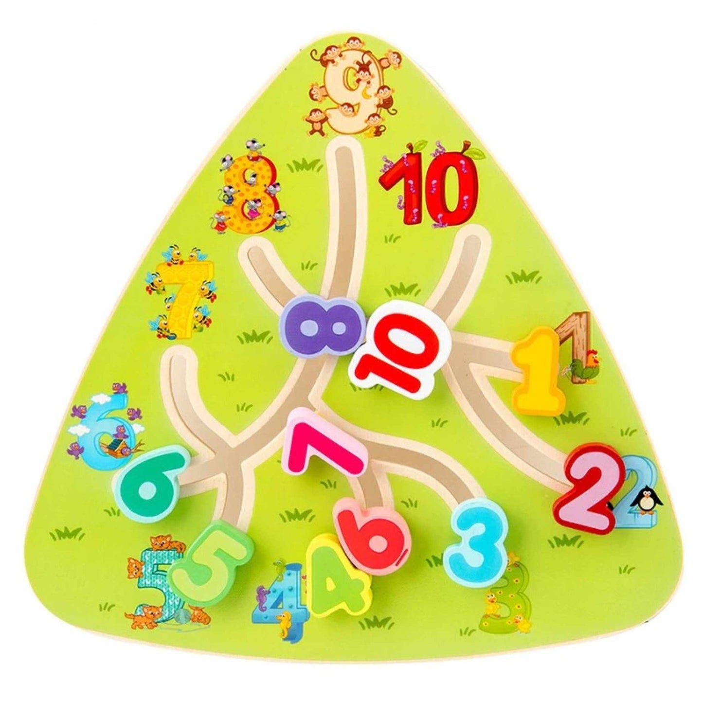 Montessori Wooden Learning Sliding Maze Puzzle (Ages 2+)
