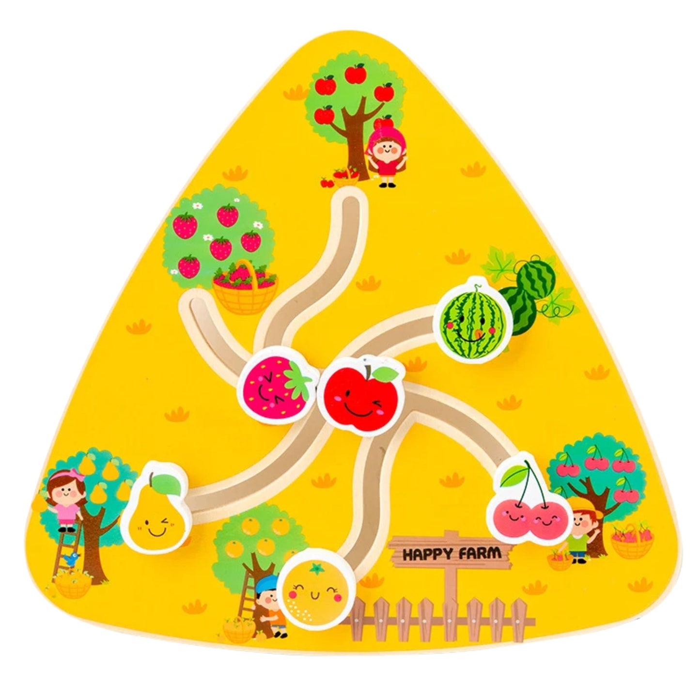 Montessori Wooden Learning Sliding Maze Puzzle (Ages 2+)