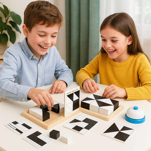 Montessori 3D Logic Puzzle – Battle Blocks