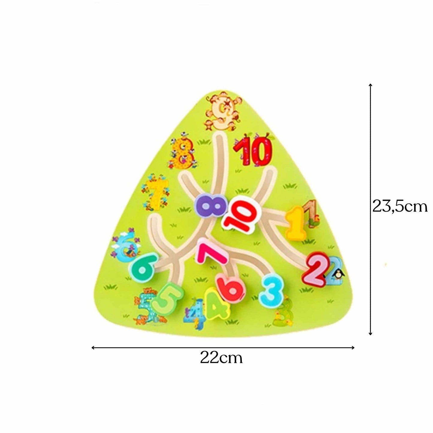 Montessori Wooden Learning Sliding Maze Puzzle (Ages 2+)