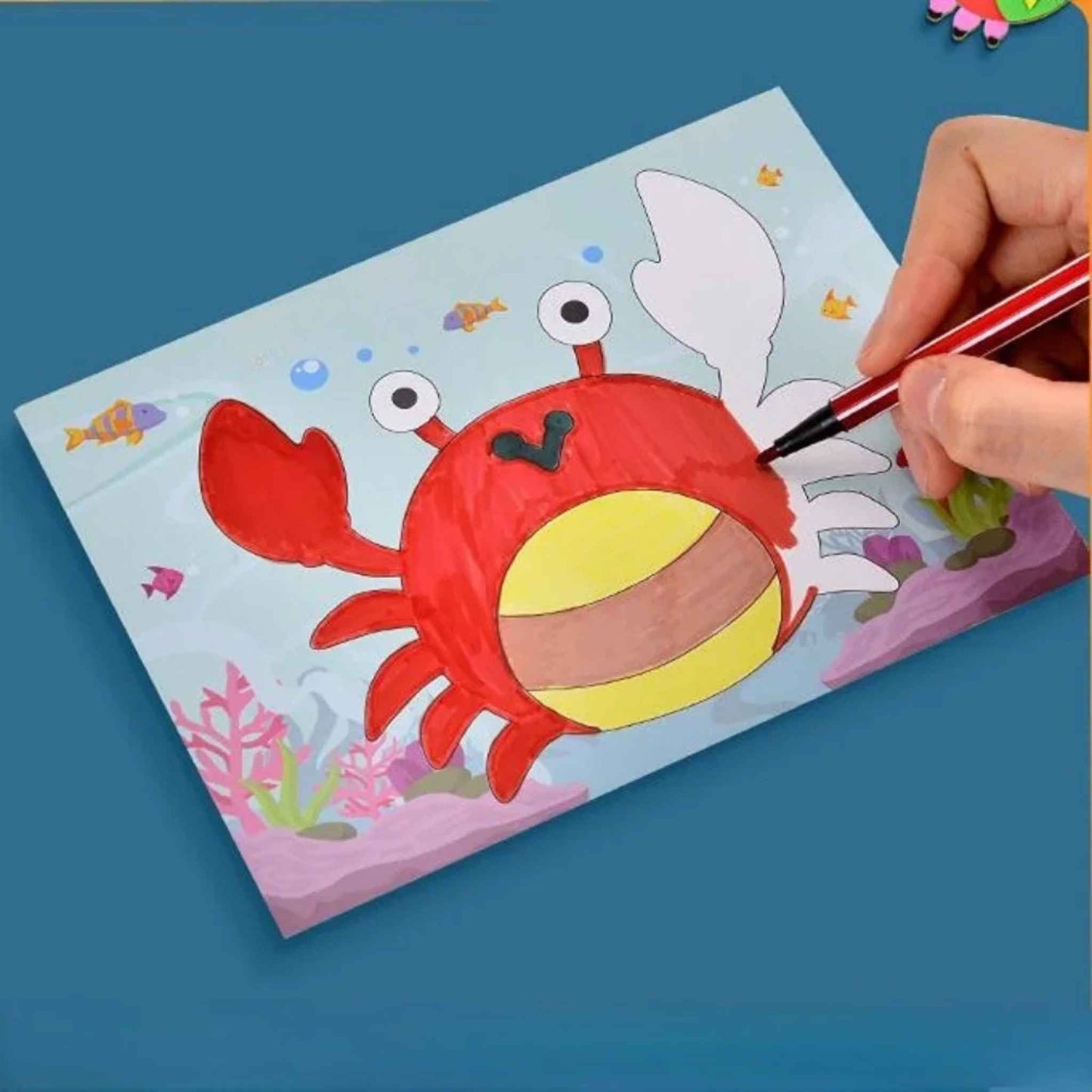 Creative 3D EVA Sticker Craft Set – Stick & Colour Fun for Kids