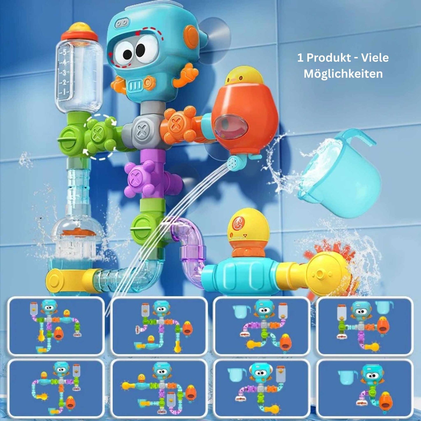 DIY Octopus Water Pipe Building Set