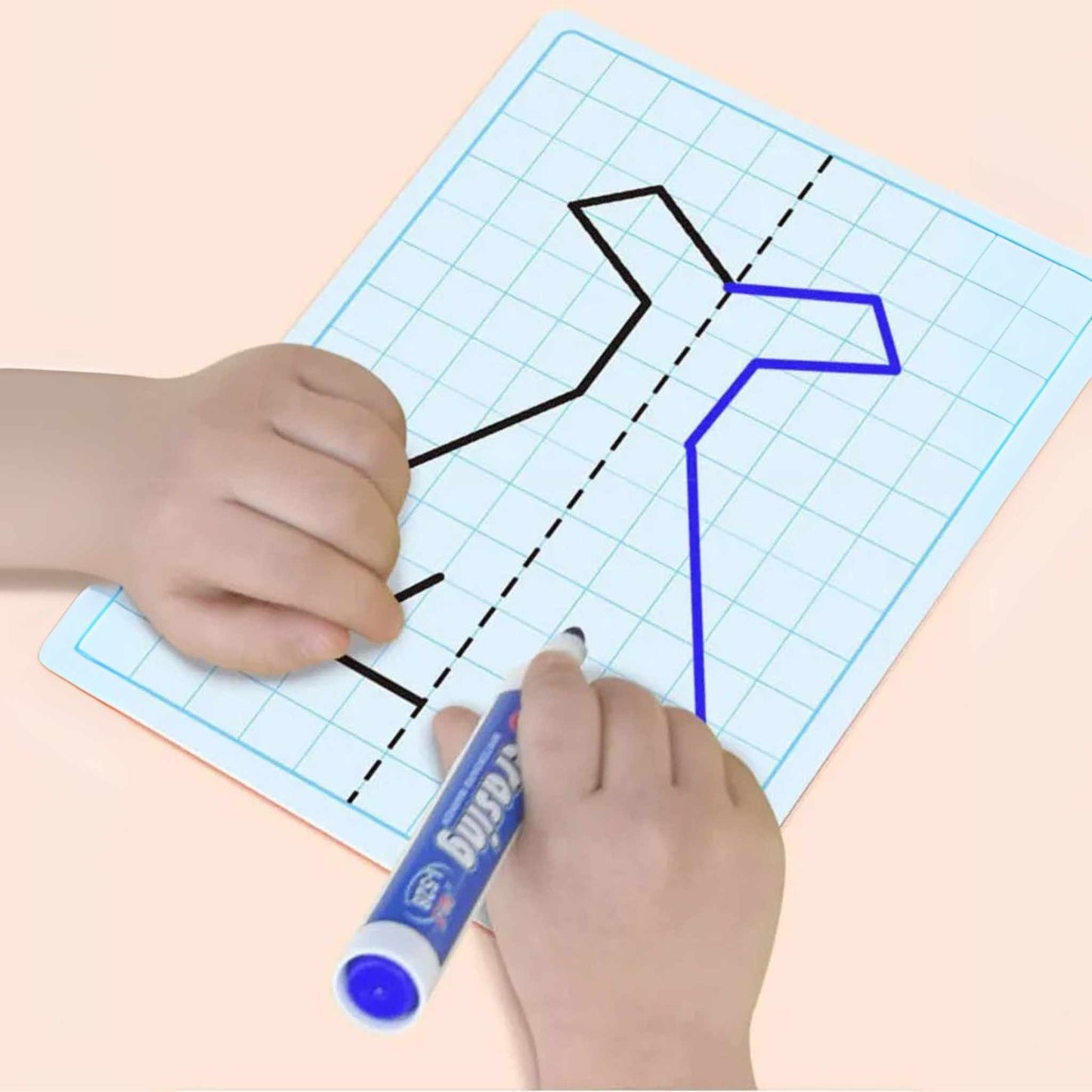 Symmetry Drawing Cards for Kids – Reusable Learning Game for Drawing & Focus