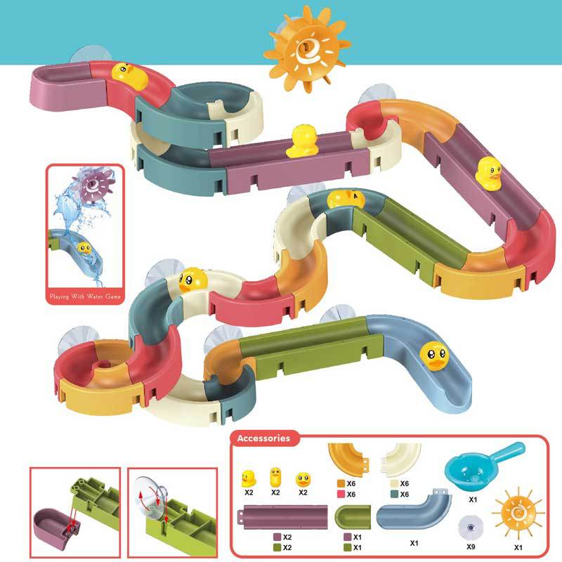 DIY Bath Toy – Duck Slide Track Set