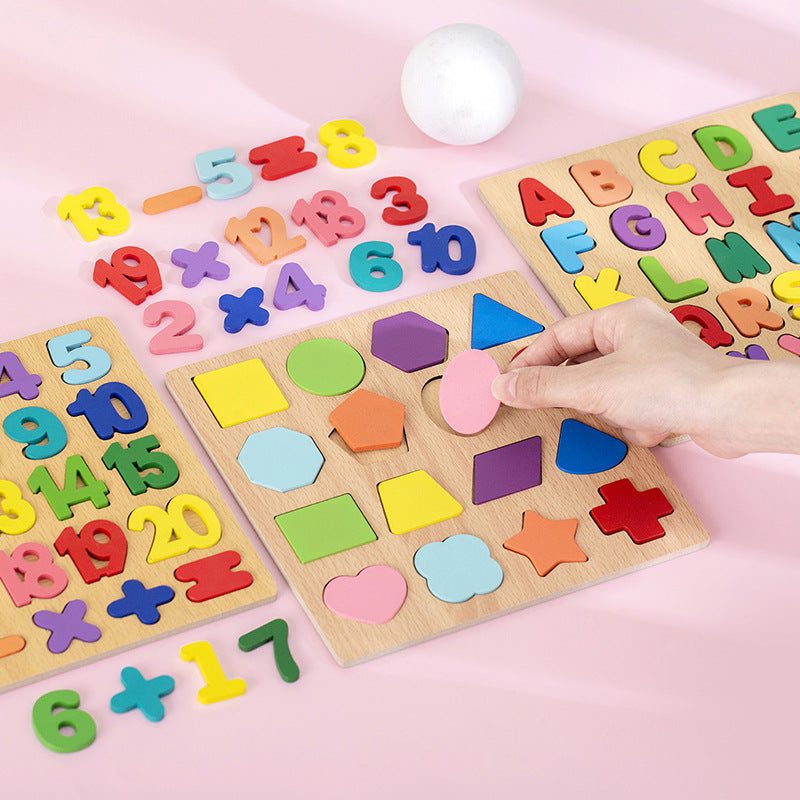 Wooden Montessori Puzzle Set