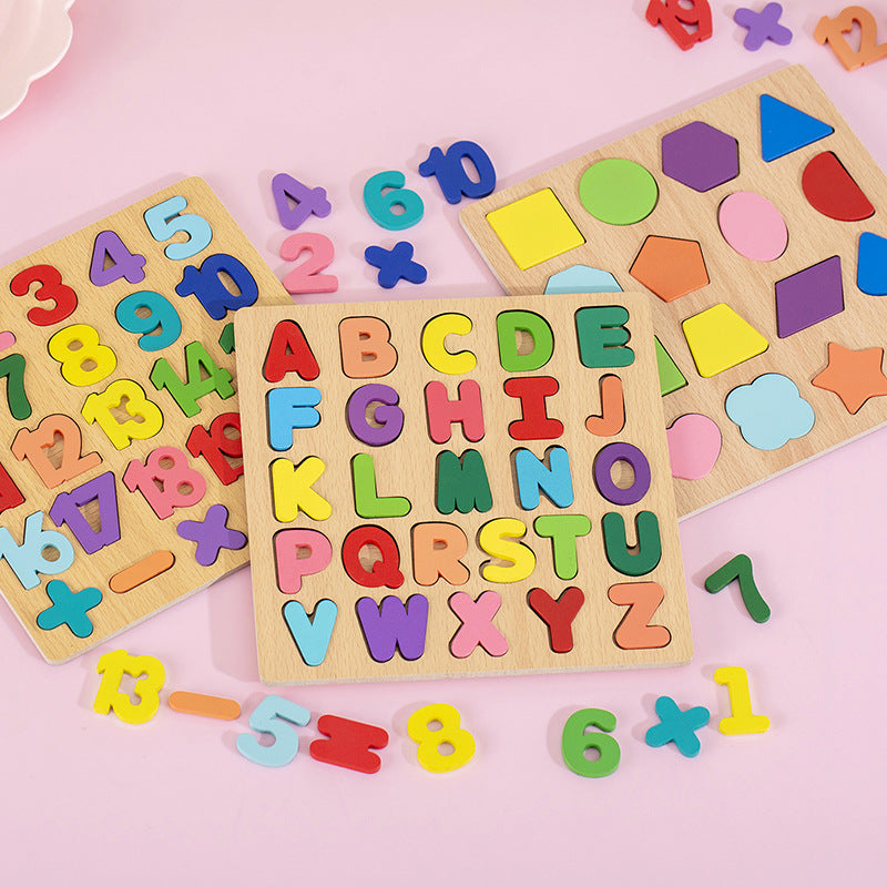 Wooden Montessori Puzzle Set