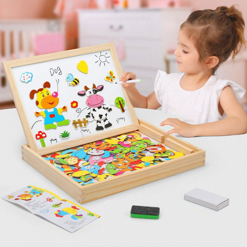 2-in-1 Learning & Drawing Board for Kids