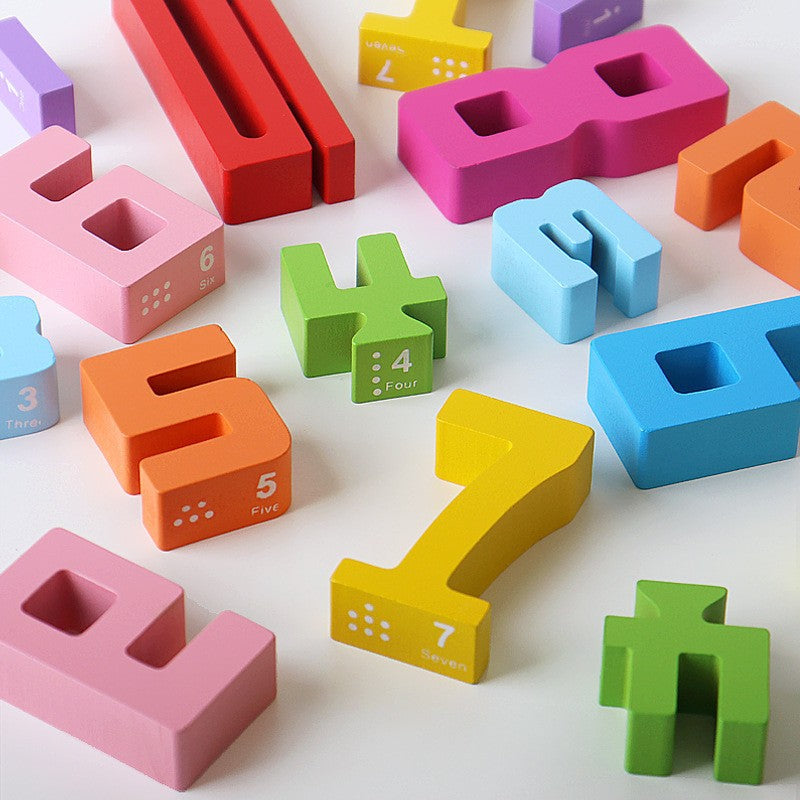 Montessori Calculate Number Blocks for Kids
