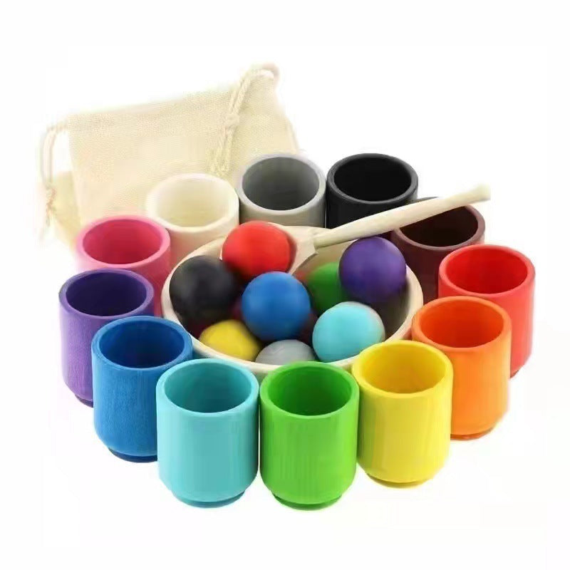 Wooden Ball & Bead Sorting Game