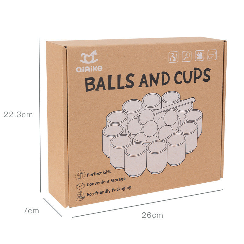 Wooden Ball & Bead Sorting Game