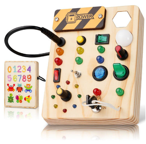 Montessori LED Light Switch Board – Screen-Free Sensory Play