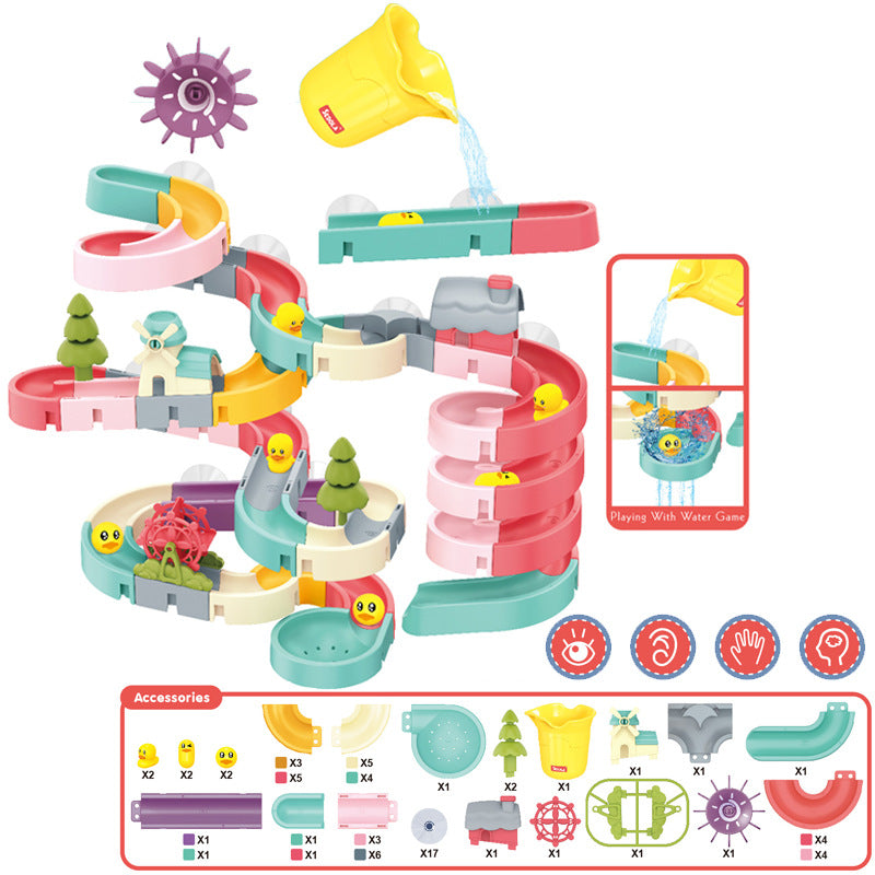 DIY Bath Toy – Duck Slide Track Set