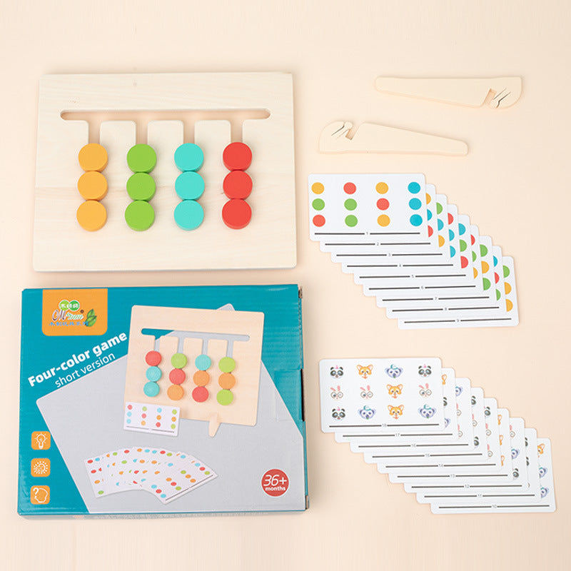 Montessori Wooden Puzzle Game with Timer