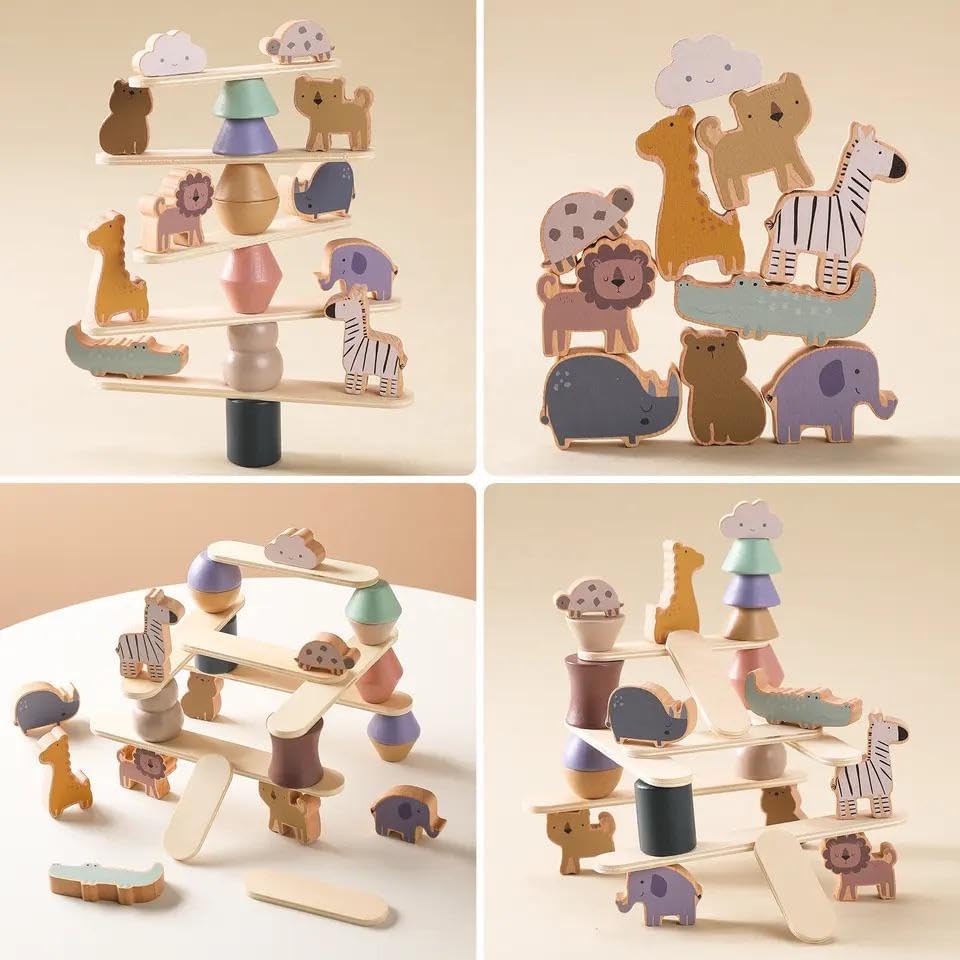Montessori Wooden Stacking Toy for Toddlers