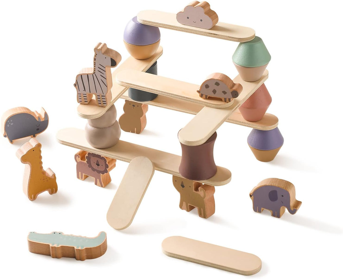 Montessori Wooden Stacking Toy for Toddlers