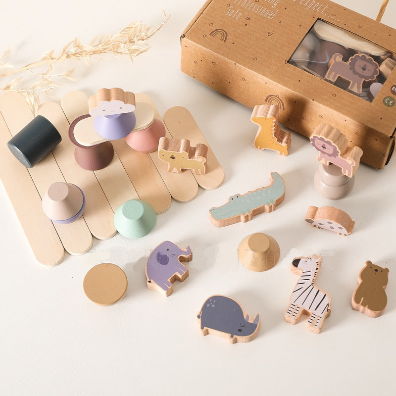 Montessori Wooden Stacking Toy for Toddlers
