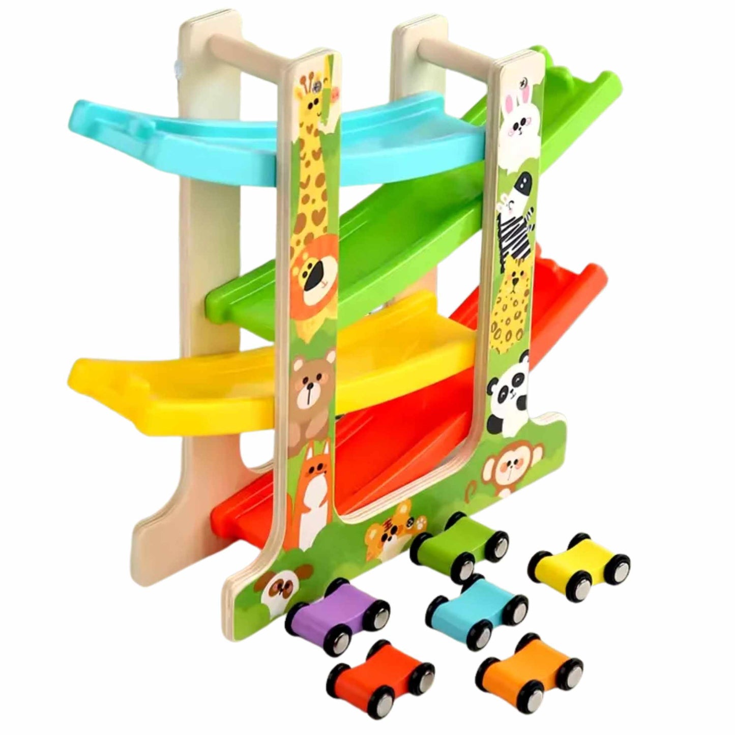 Montessori Wooden Car Ramp Racer