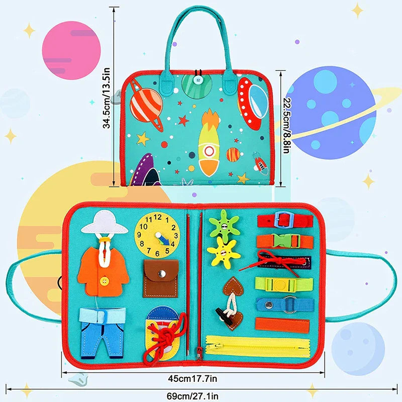Feel & Explore Book – Montessori Sensory Activity Book for Kids