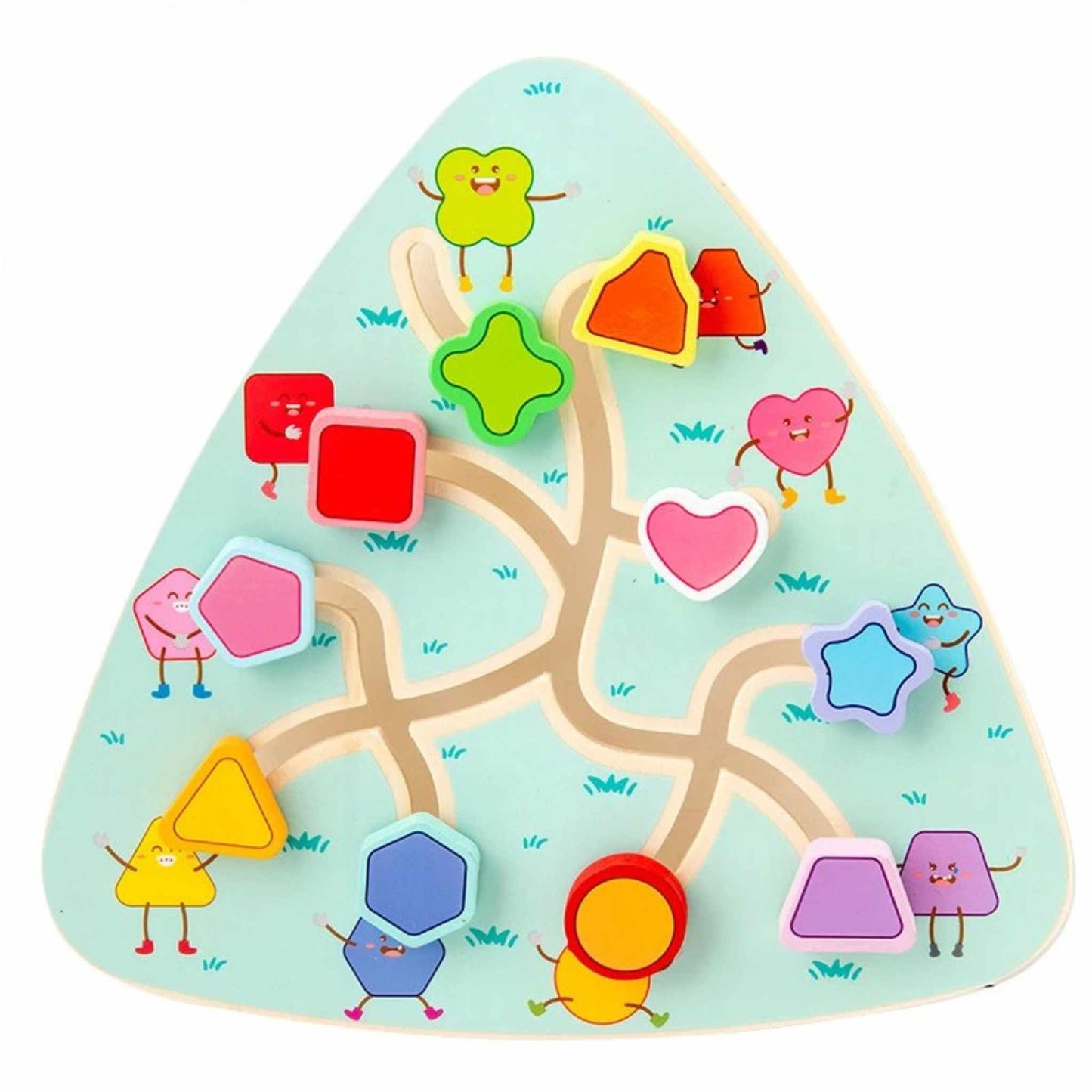 Montessori Wooden Learning Sliding Maze Puzzle (Ages 2+)
