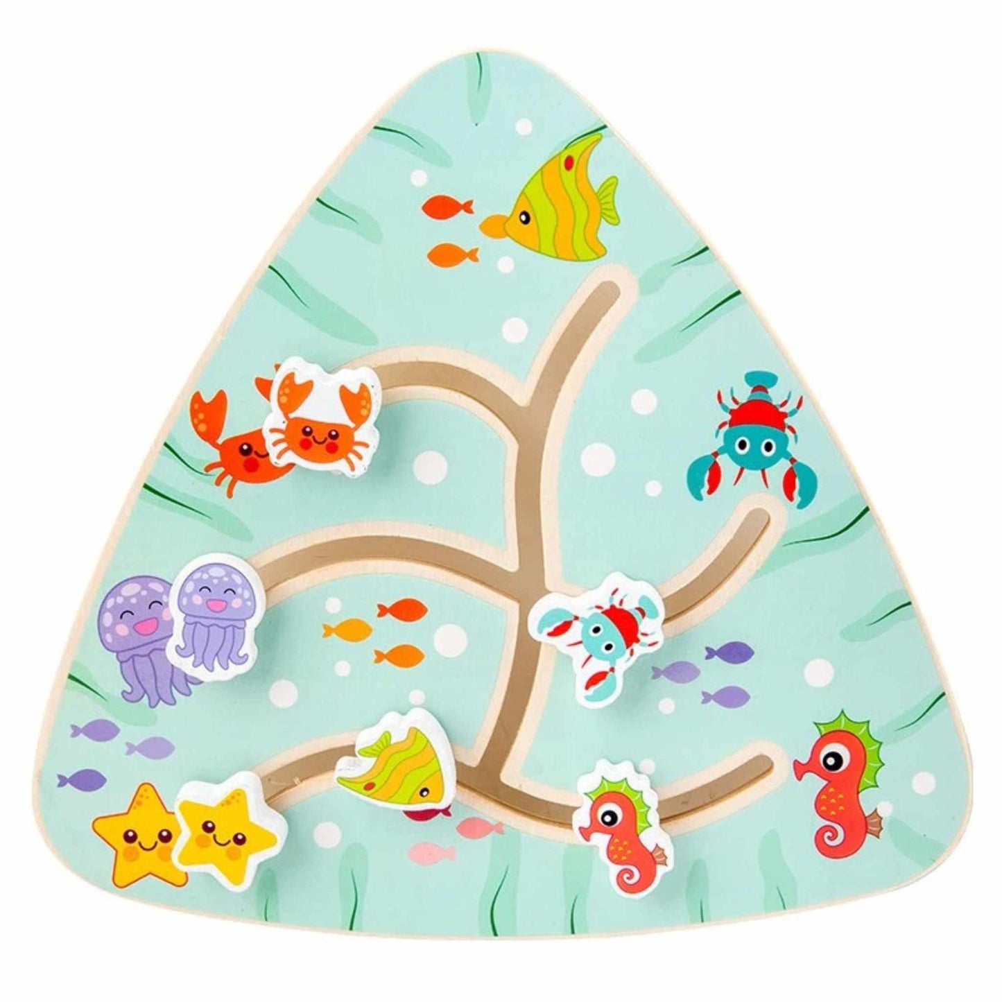 Montessori Wooden Learning Sliding Maze Puzzle (Ages 2+)
