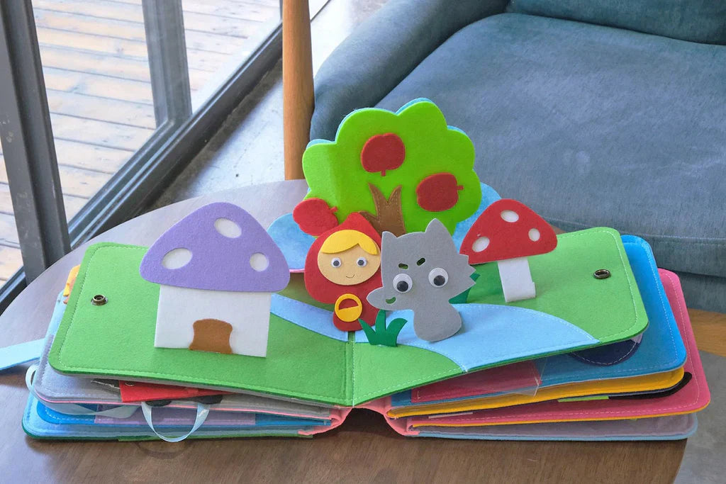 Montessori Learning Book – 16 Interactive Stories for Imagination, Fine Motor Skills &amp; Creativity