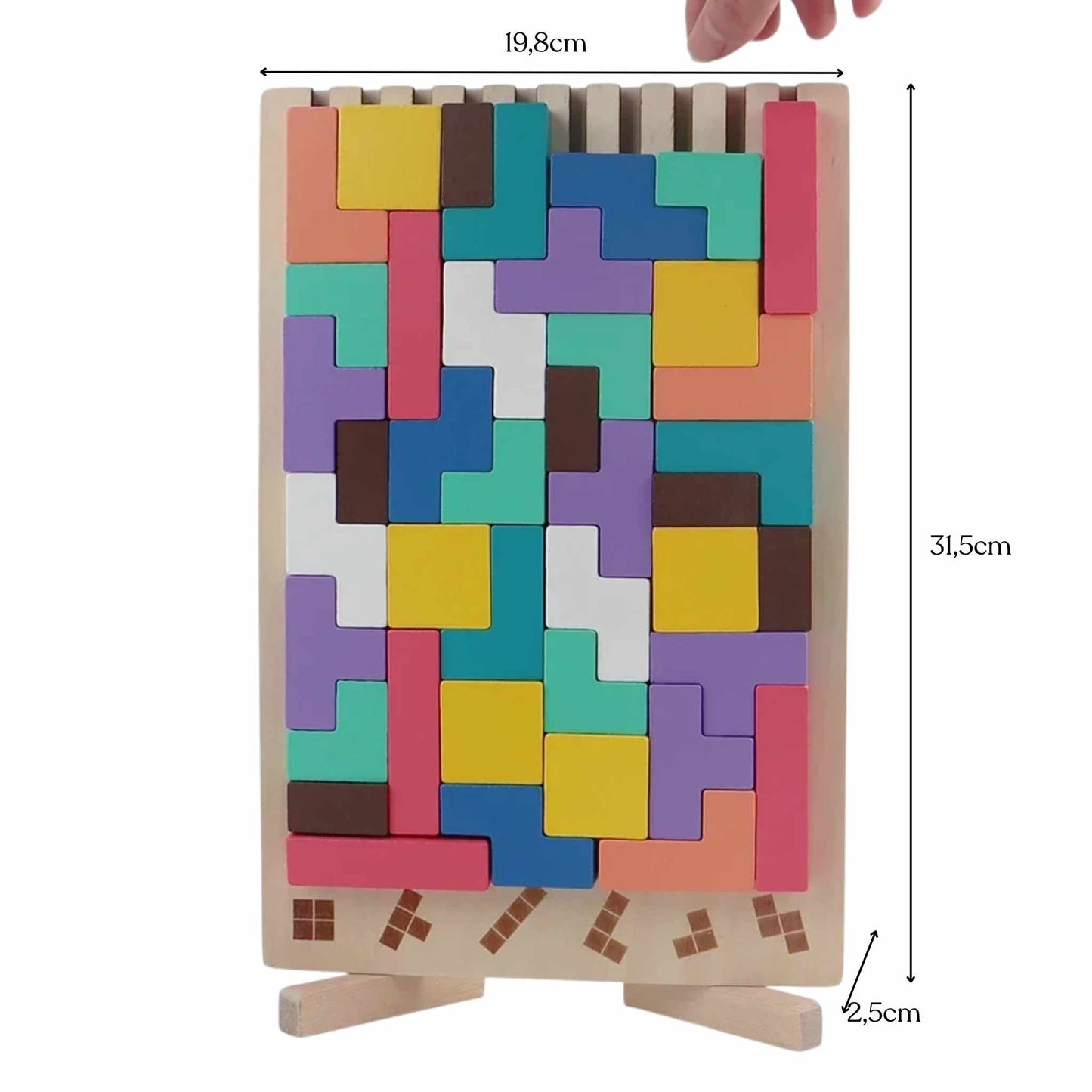 Montessori Vertical Wooden Puzzle